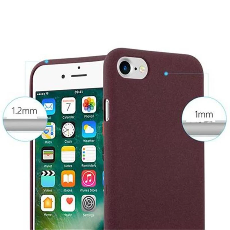 Cadorabo Hülle kompatibel mit Apple iPhone 7 / 7S / 8 / SE 2020 Schutzhülle aus flexiblem TPU Silikon
