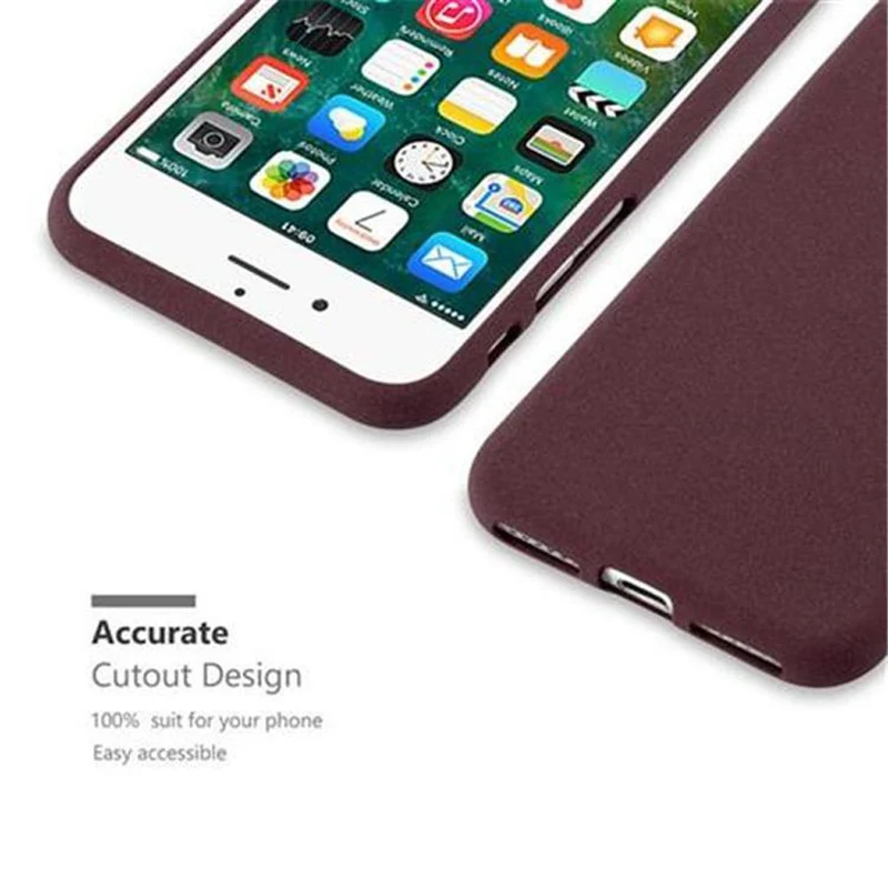 Cadorabo Hülle kompatibel mit Apple iPhone 7 / 7S / 8 / SE 2020 Schutzhülle aus flexiblem TPU Silikon