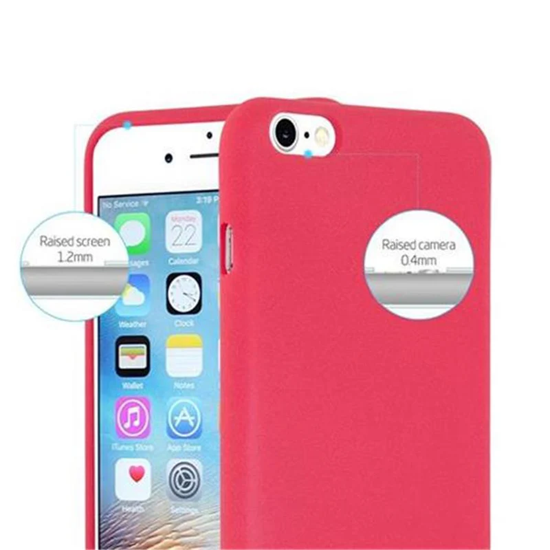 Cadorabo Hülle kompatibel mit Apple iPhone 6 PLUS / 6S PLUS Schutzhülle aus flexiblem TPU Silikon