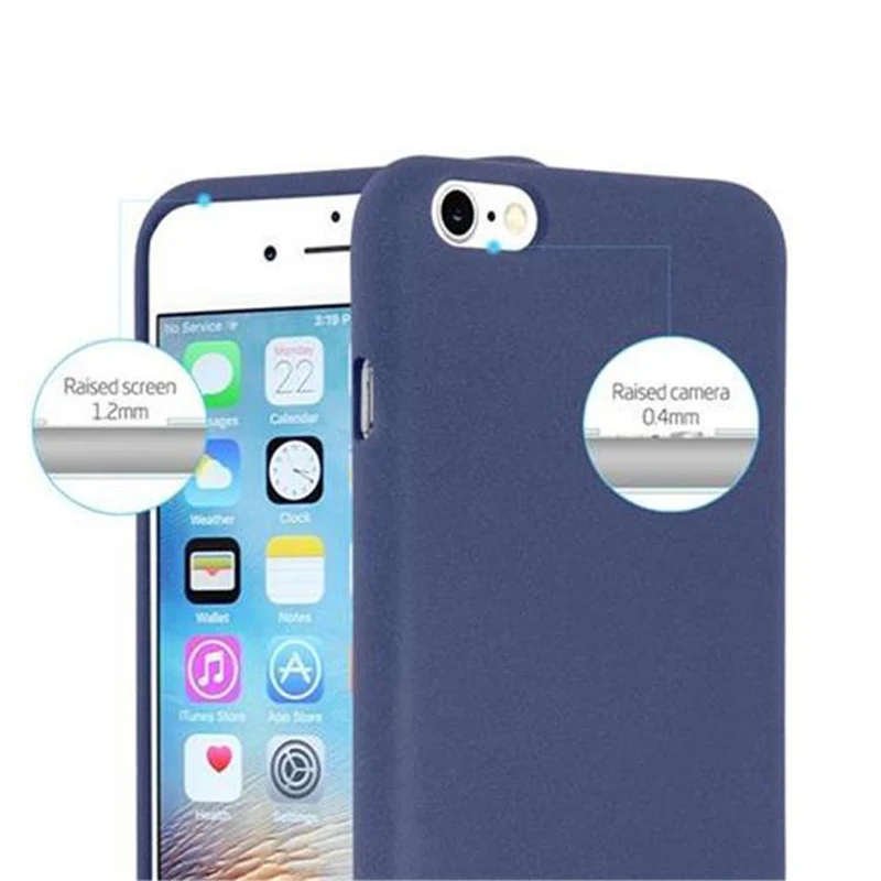 Cadorabo Hülle kompatibel mit Apple iPhone 6 PLUS / 6S PLUS Schutzhülle aus flexiblem TPU Silikon