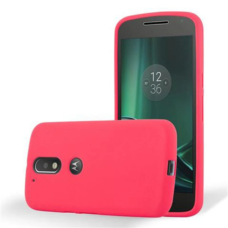 Cadorabo Hülle kompatibel mit Motorola MOTO G4 / G4 PLUS Schutzhülle aus flexiblem TPU Silikon