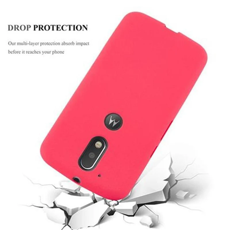 Cadorabo Hülle kompatibel mit Motorola MOTO G4 / G4 PLUS Schutzhülle aus flexiblem TPU Silikon