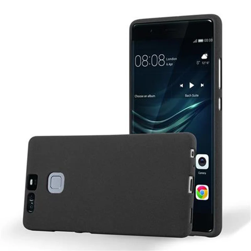 Cadorabo Hülle kompatibel mit Huawei P9 Schutzhülle aus flexiblem TPU Silikon