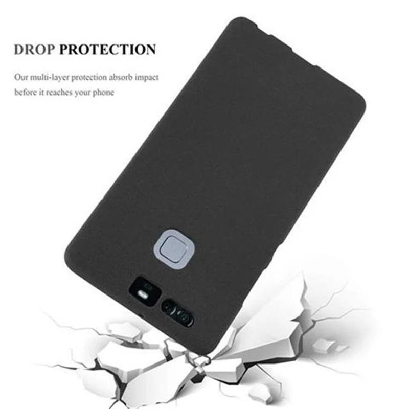 Cadorabo Hülle kompatibel mit Huawei P9 Schutzhülle aus flexiblem TPU Silikon