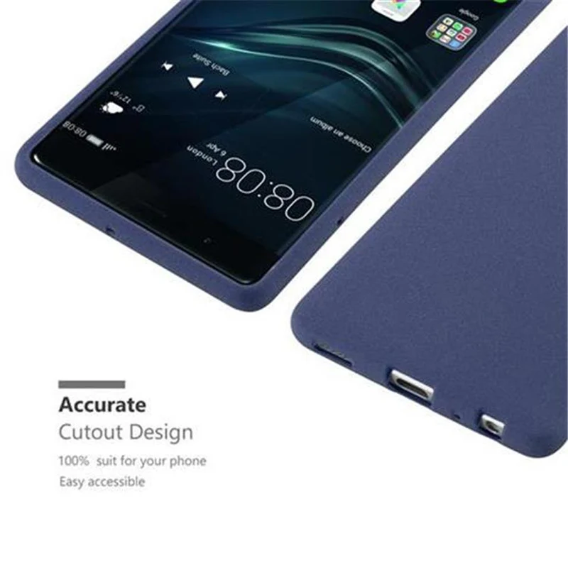 Cadorabo Hülle kompatibel mit Huawei P9 Schutzhülle aus flexiblem TPU Silikon