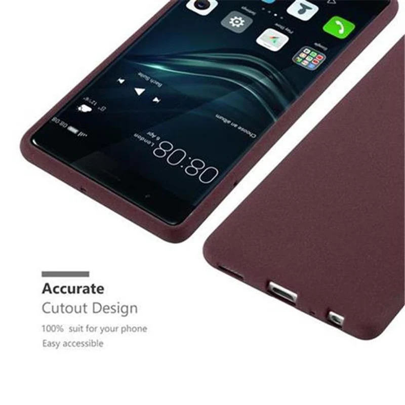 Cadorabo Hülle kompatibel mit Huawei P9 Schutzhülle aus flexiblem TPU Silikon