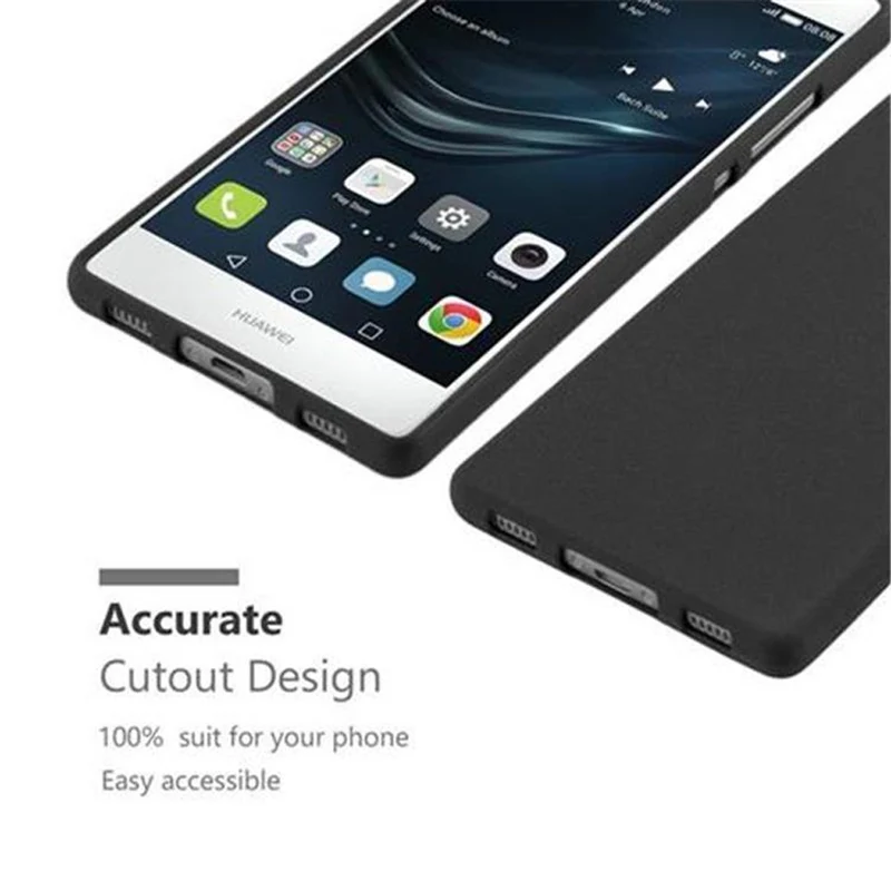 Cadorabo Hülle kompatibel mit Huawei P8 Schutzhülle aus flexiblem TPU Silikon