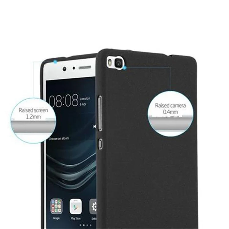 Cadorabo Hülle kompatibel mit Huawei P8 Schutzhülle aus flexiblem TPU Silikon