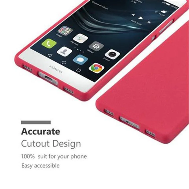 Cadorabo Hülle kompatibel mit Huawei P8 Schutzhülle aus flexiblem TPU Silikon