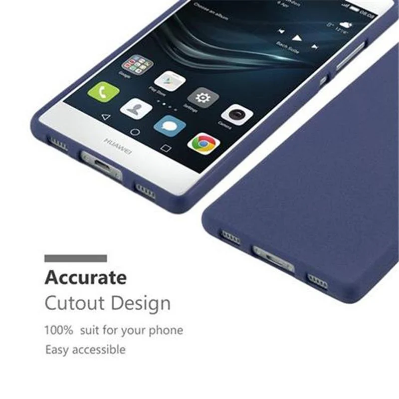 Cadorabo Hülle kompatibel mit Huawei P8 Schutzhülle aus flexiblem TPU Silikon