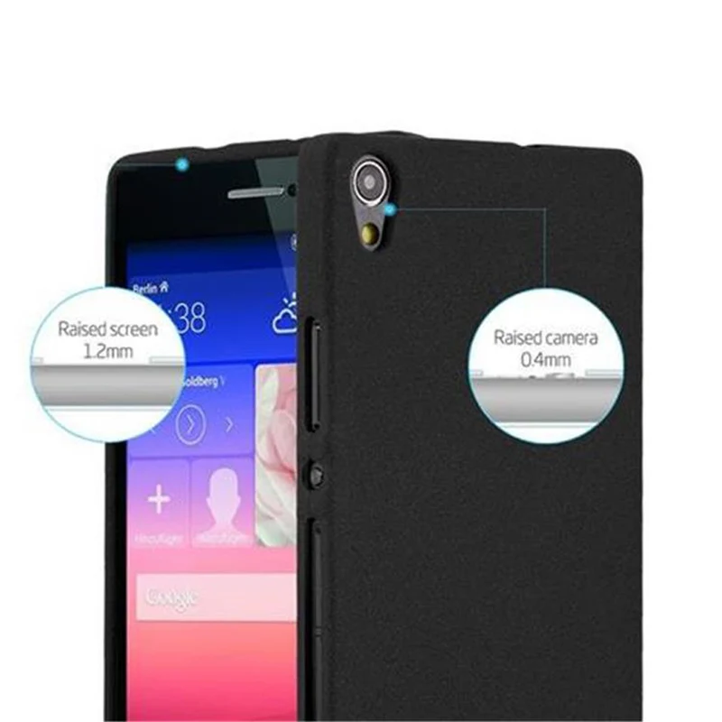Cadorabo Hülle kompatibel mit Huawei ASCEND P7 Schutzhülle aus flexiblem TPU Silikon