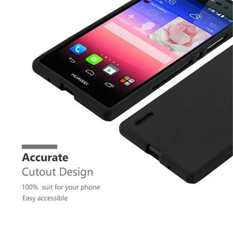 Cadorabo Hülle kompatibel mit Huawei ASCEND P7 Schutzhülle aus flexiblem TPU Silikon