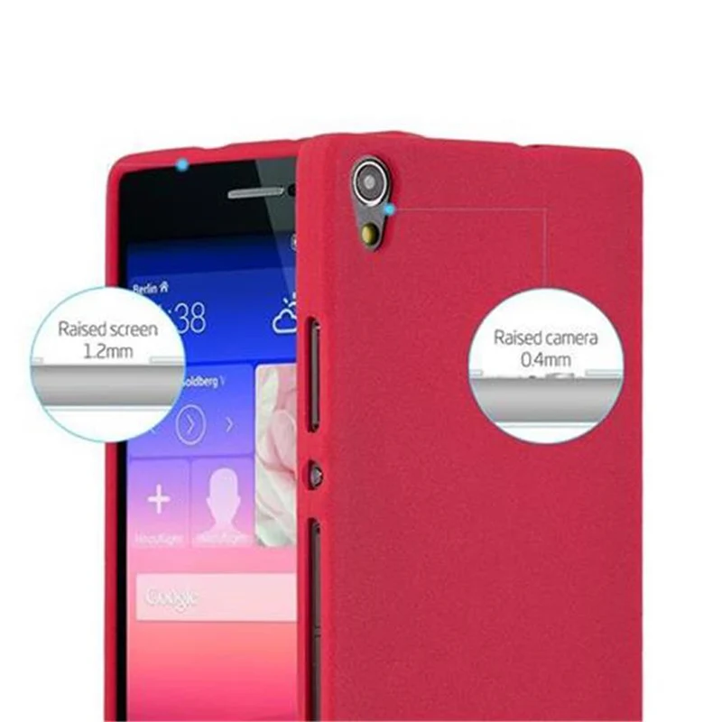 Cadorabo Hülle kompatibel mit Huawei ASCEND P7 Schutzhülle aus flexiblem TPU Silikon