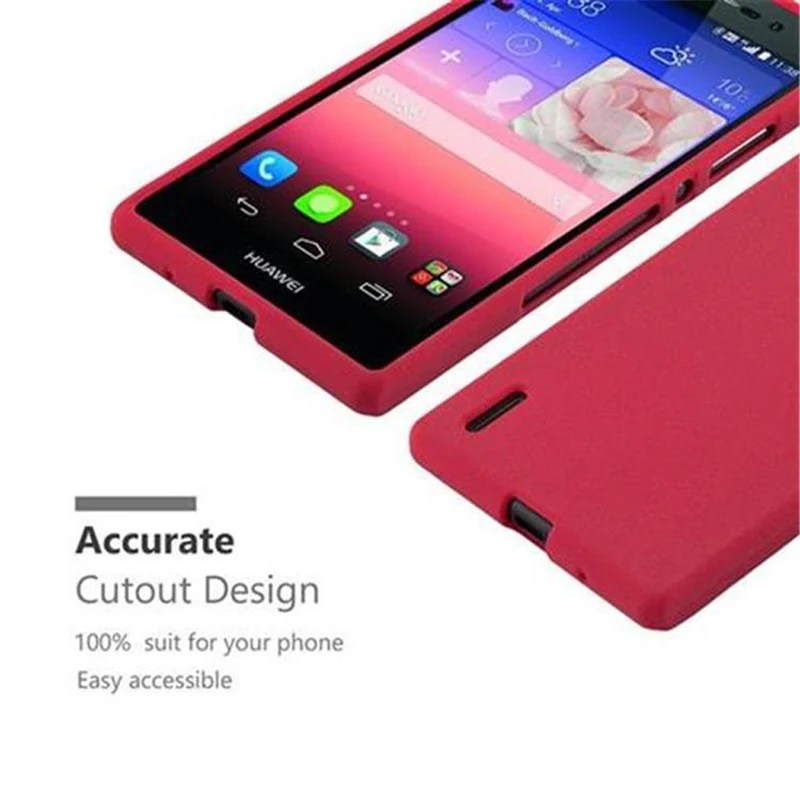 Cadorabo Hülle kompatibel mit Huawei ASCEND P7 Schutzhülle aus flexiblem TPU Silikon