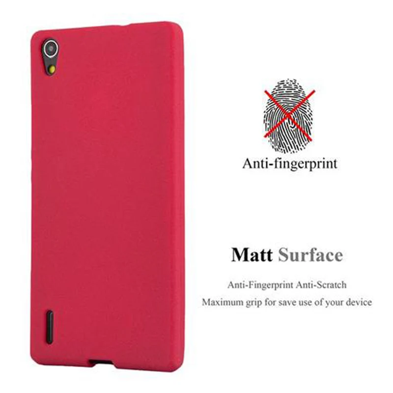 Cadorabo Hülle kompatibel mit Huawei ASCEND P7 Schutzhülle aus flexiblem TPU Silikon
