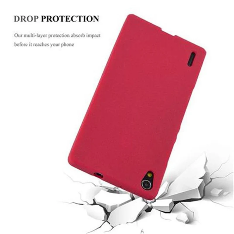 Cadorabo Hülle kompatibel mit Huawei ASCEND P7 Schutzhülle aus flexiblem TPU Silikon