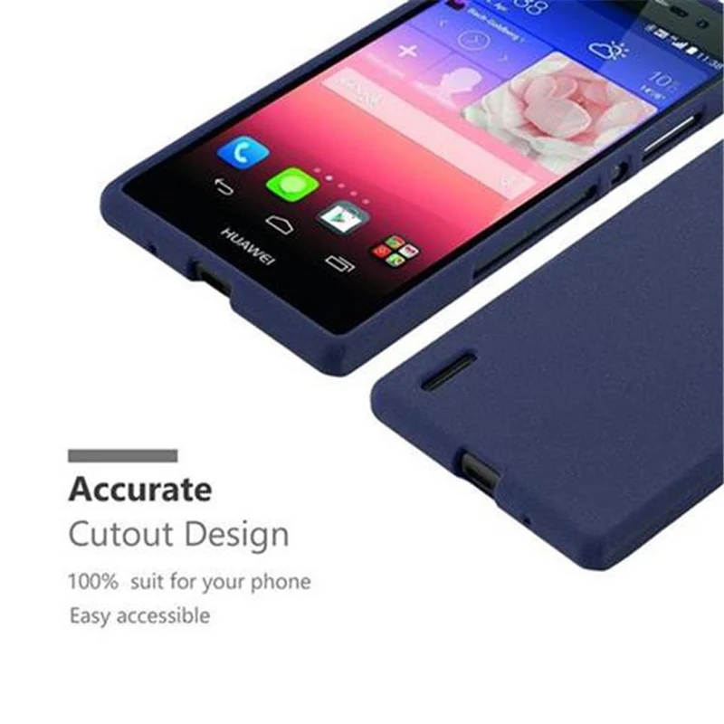 Cadorabo Hülle kompatibel mit Huawei ASCEND P7 Schutzhülle aus flexiblem TPU Silikon