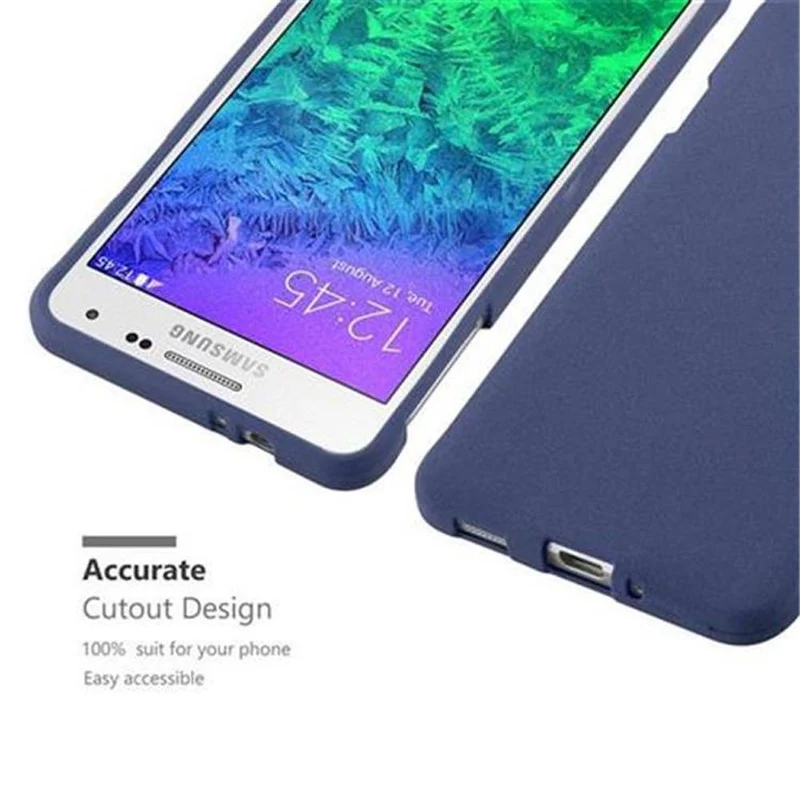 Cadorabo Hülle kompatibel mit Samsung Galaxy ALPHA Schutzhülle aus flexiblem TPU Silikon