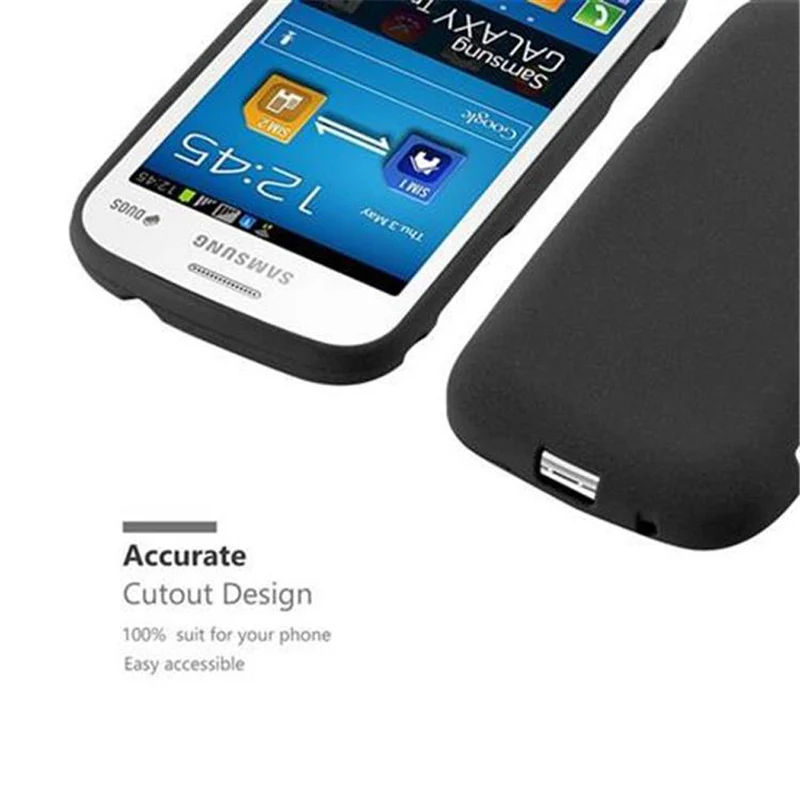 Cadorabo Hülle kompatibel mit Samsung Galaxy TREND LITE Schutzhülle aus flexiblem TPU Silikon