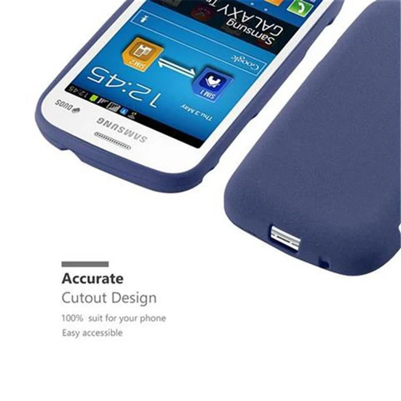 Cadorabo Hülle kompatibel mit Samsung Galaxy TREND LITE Schutzhülle aus flexiblem TPU Silikon