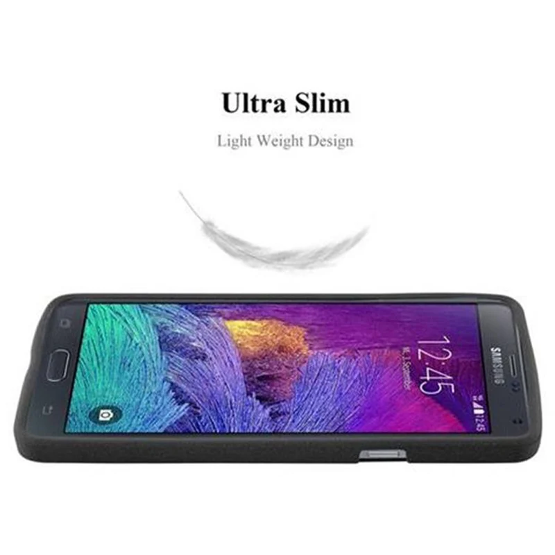 Cadorabo Hülle kompatibel mit Samsung Galaxy NOTE 4 Schutzhülle aus flexiblem TPU Silikon