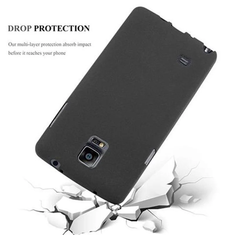 Cadorabo Hülle kompatibel mit Samsung Galaxy NOTE 4 Schutzhülle aus flexiblem TPU Silikon