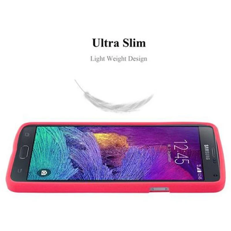 Cadorabo Hülle kompatibel mit Samsung Galaxy NOTE 4 Schutzhülle aus flexiblem TPU Silikon