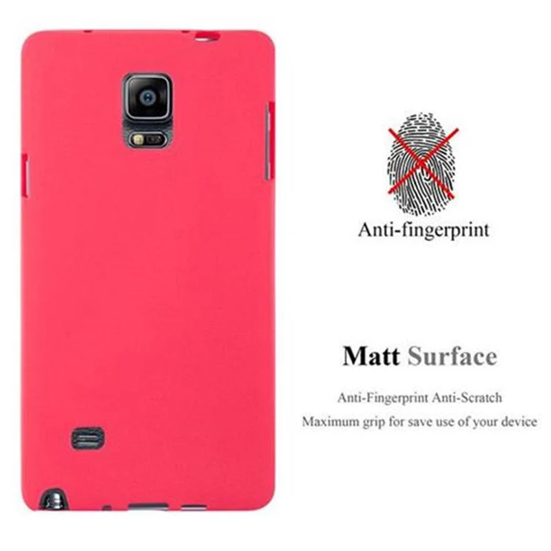 Cadorabo Hülle kompatibel mit Samsung Galaxy NOTE 4 Schutzhülle aus flexiblem TPU Silikon