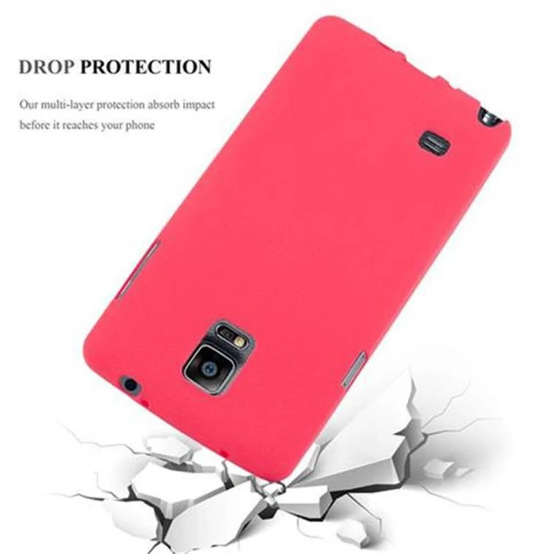 Cadorabo Hülle kompatibel mit Samsung Galaxy NOTE 4 Schutzhülle aus flexiblem TPU Silikon