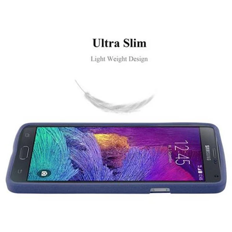 Cadorabo Hülle kompatibel mit Samsung Galaxy NOTE 4 Schutzhülle aus flexiblem TPU Silikon
