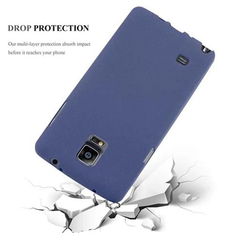 Cadorabo Hülle kompatibel mit Samsung Galaxy NOTE 4 Schutzhülle aus flexiblem TPU Silikon