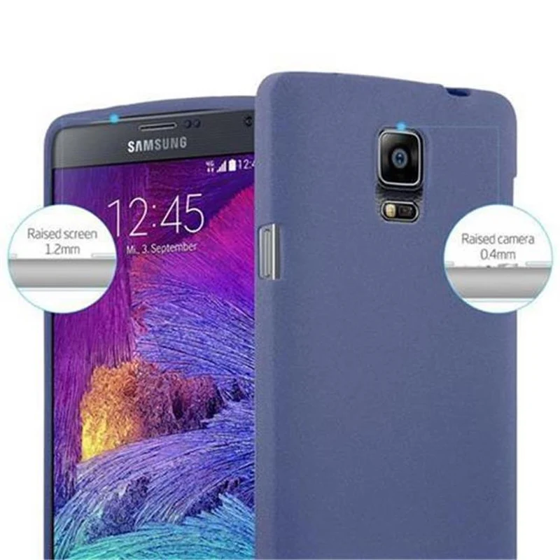 Cadorabo Hülle kompatibel mit Samsung Galaxy NOTE 4 Schutzhülle aus flexiblem TPU Silikon