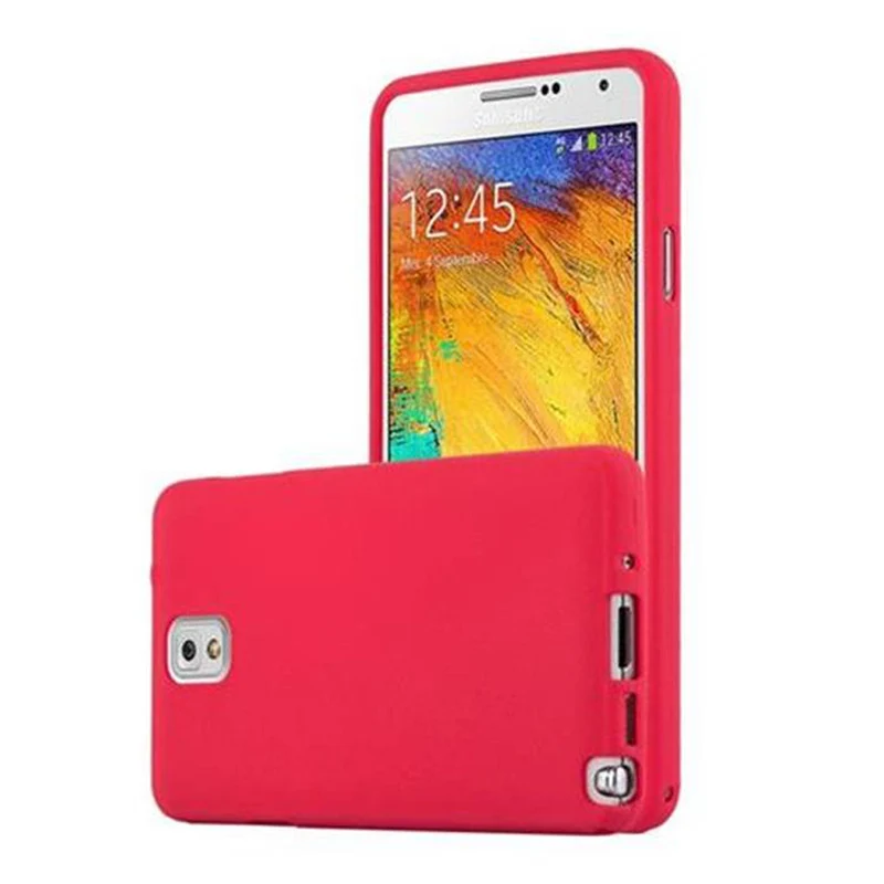Cadorabo Hülle kompatibel mit Samsung Galaxy NOTE 3 Schutzhülle aus flexiblem TPU Silikon