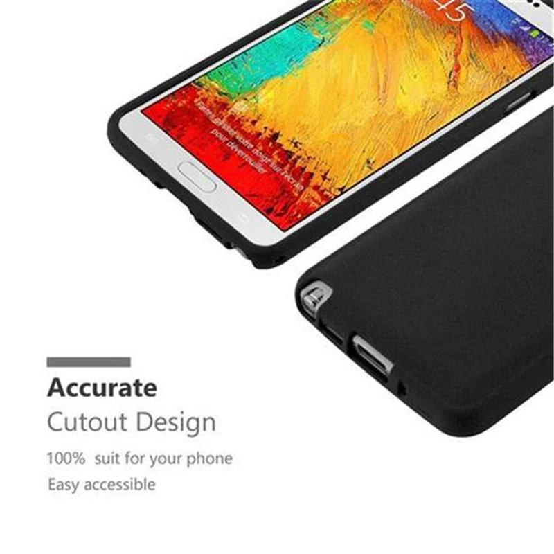 Cadorabo Hülle kompatibel mit Samsung Galaxy NOTE 3 Schutzhülle aus flexiblem TPU Silikon