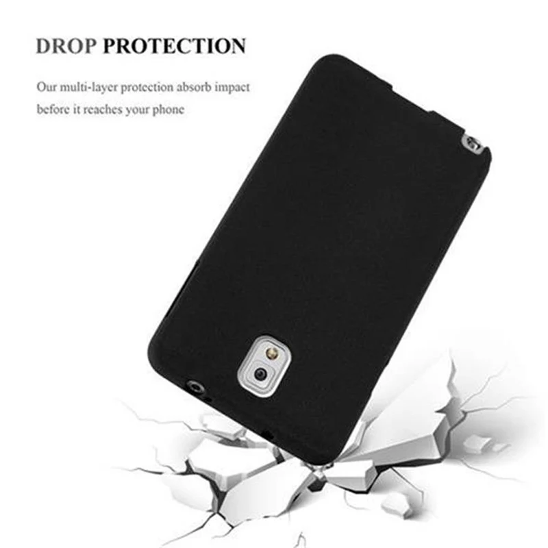 Cadorabo Hülle kompatibel mit Samsung Galaxy NOTE 3 Schutzhülle aus flexiblem TPU Silikon