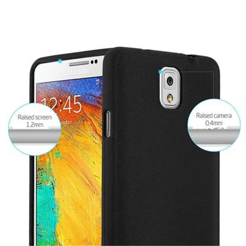 Cadorabo Hülle kompatibel mit Samsung Galaxy NOTE 3 Schutzhülle aus flexiblem TPU Silikon