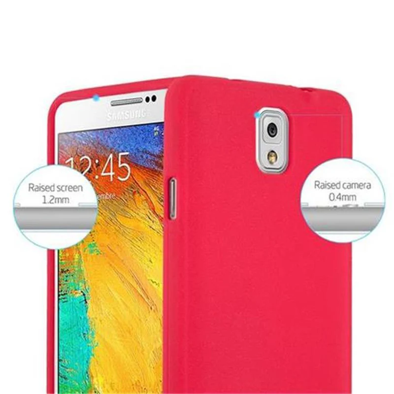 Cadorabo Hülle kompatibel mit Samsung Galaxy NOTE 3 Schutzhülle aus flexiblem TPU Silikon