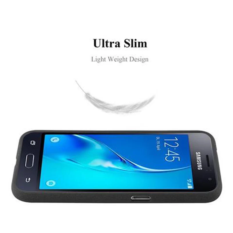Cadorabo Hülle kompatibel mit Samsung Galaxy J1 2016 Schutzhülle aus flexiblem TPU Silikon