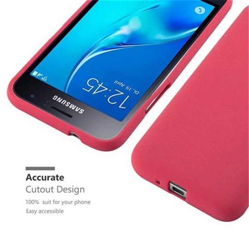 Cadorabo Hülle kompatibel mit Samsung Galaxy J1 2016 Schutzhülle aus flexiblem TPU Silikon