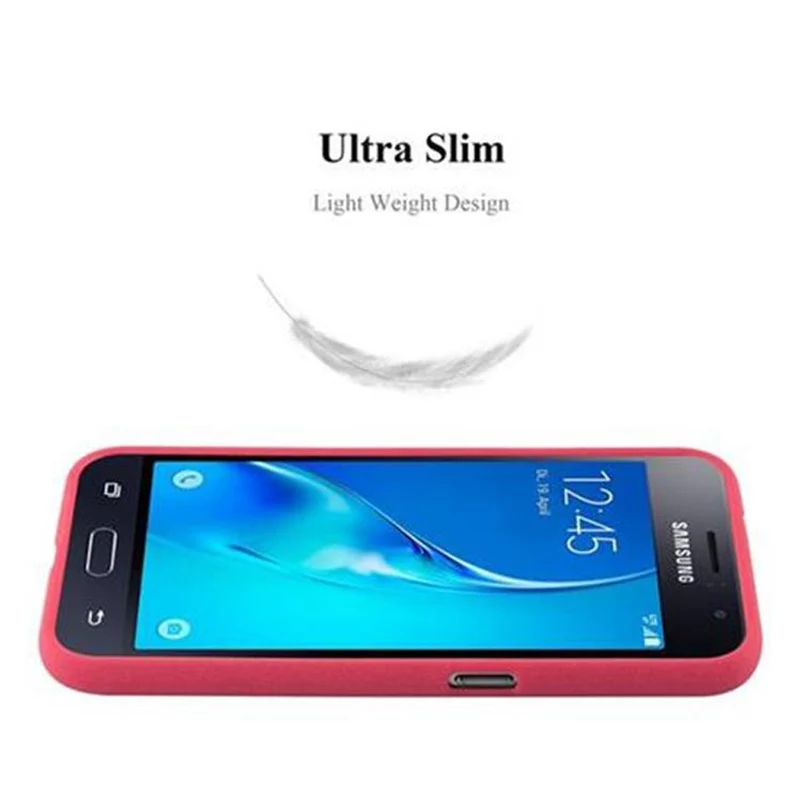Cadorabo Hülle kompatibel mit Samsung Galaxy J1 2016 Schutzhülle aus flexiblem TPU Silikon