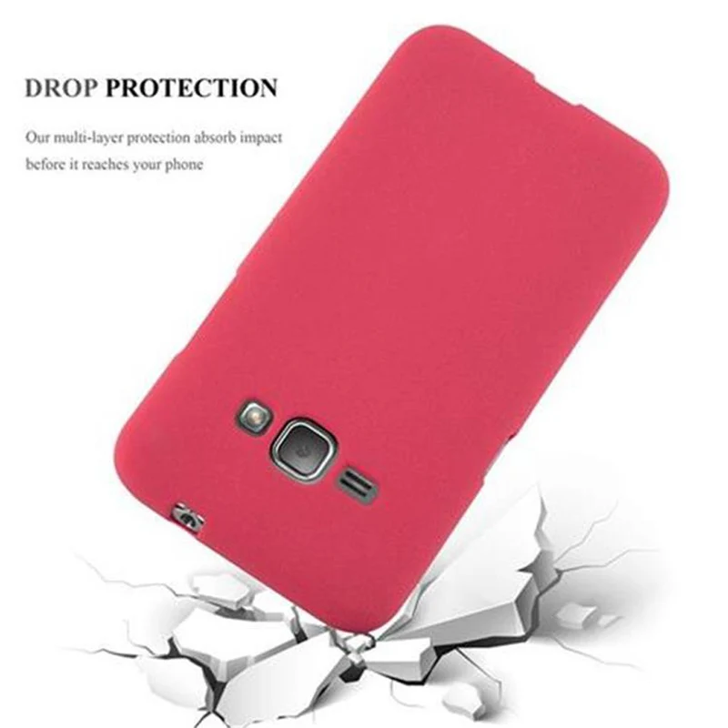 Cadorabo Hülle kompatibel mit Samsung Galaxy J1 2016 Schutzhülle aus flexiblem TPU Silikon