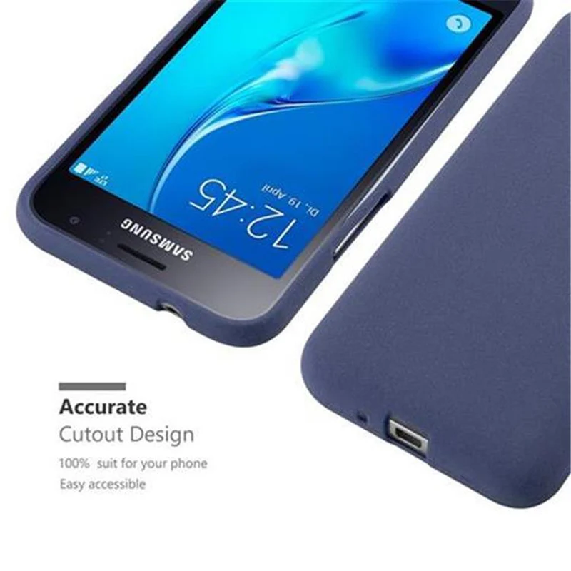 Cadorabo Hülle kompatibel mit Samsung Galaxy J1 2016 Schutzhülle aus flexiblem TPU Silikon