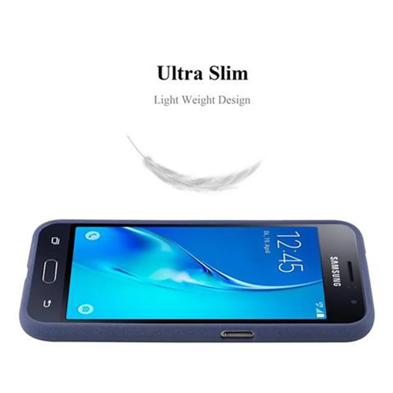 Cadorabo Hülle kompatibel mit Samsung Galaxy J1 2016 Schutzhülle aus flexiblem TPU Silikon