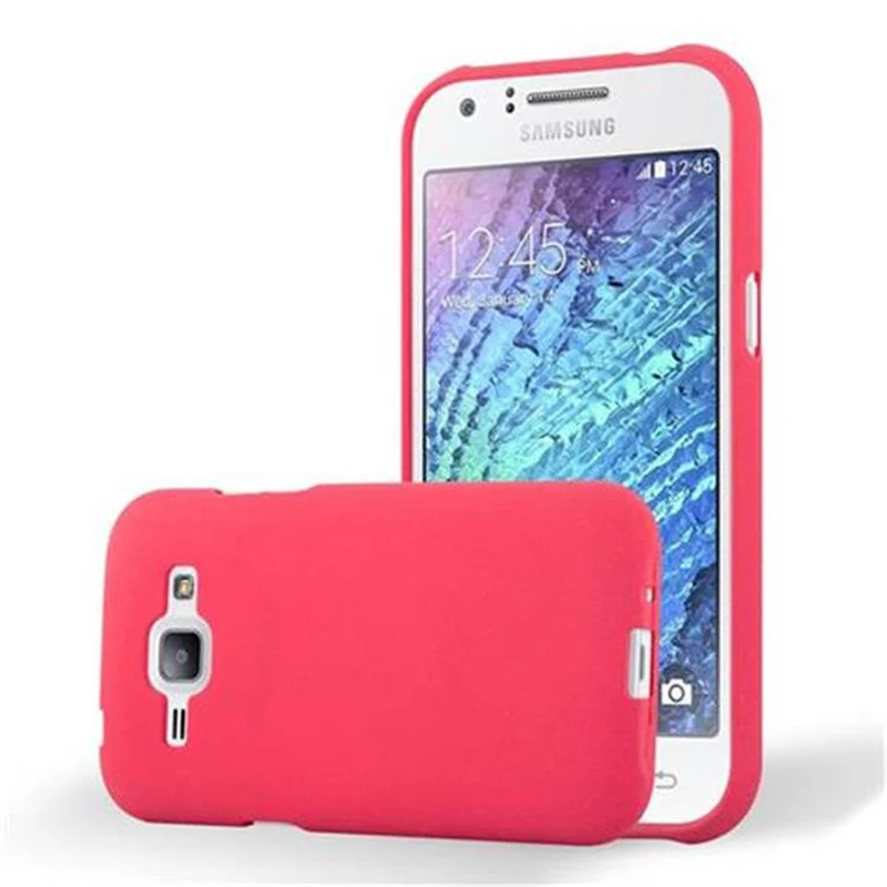 Cadorabo Hülle kompatibel mit Samsung Galaxy J1 2015 Schutzhülle aus flexiblem TPU Silikon