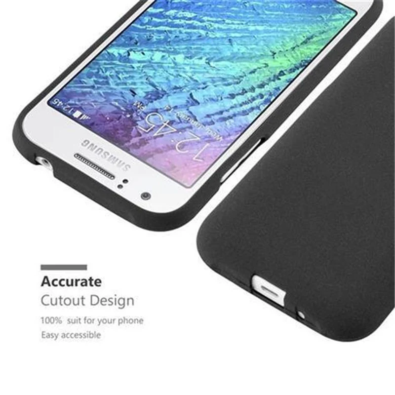 Cadorabo Hülle kompatibel mit Samsung Galaxy J1 2015 Schutzhülle aus flexiblem TPU Silikon