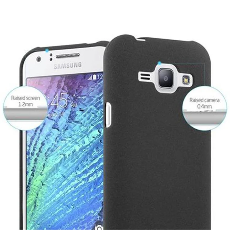 Cadorabo Hülle kompatibel mit Samsung Galaxy J1 2015 Schutzhülle aus flexiblem TPU Silikon