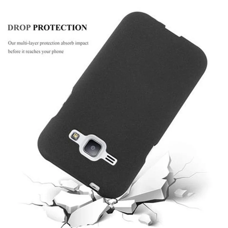 Cadorabo Hülle kompatibel mit Samsung Galaxy J1 2015 Schutzhülle aus flexiblem TPU Silikon