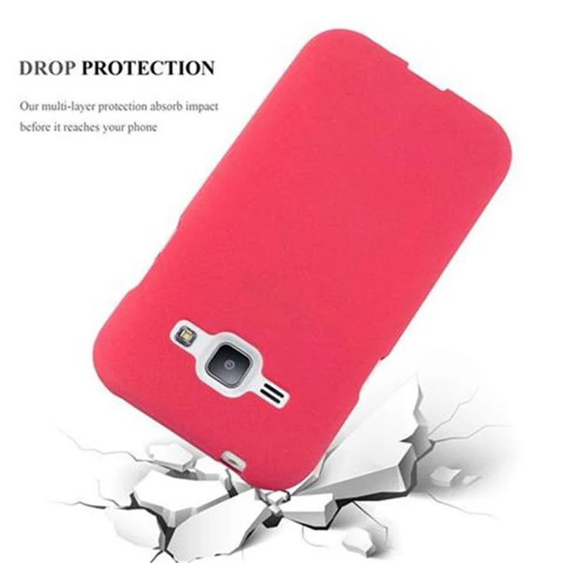 Cadorabo Hülle kompatibel mit Samsung Galaxy J1 2015 Schutzhülle aus flexiblem TPU Silikon