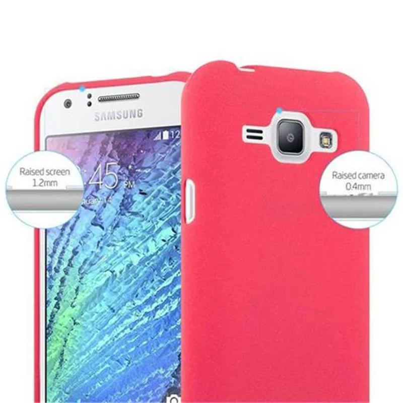 Cadorabo Hülle kompatibel mit Samsung Galaxy J1 2015 Schutzhülle aus flexiblem TPU Silikon