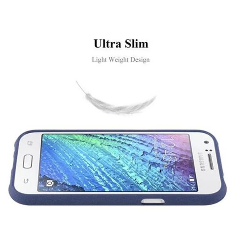 Cadorabo Hülle kompatibel mit Samsung Galaxy J1 2015 Schutzhülle aus flexiblem TPU Silikon